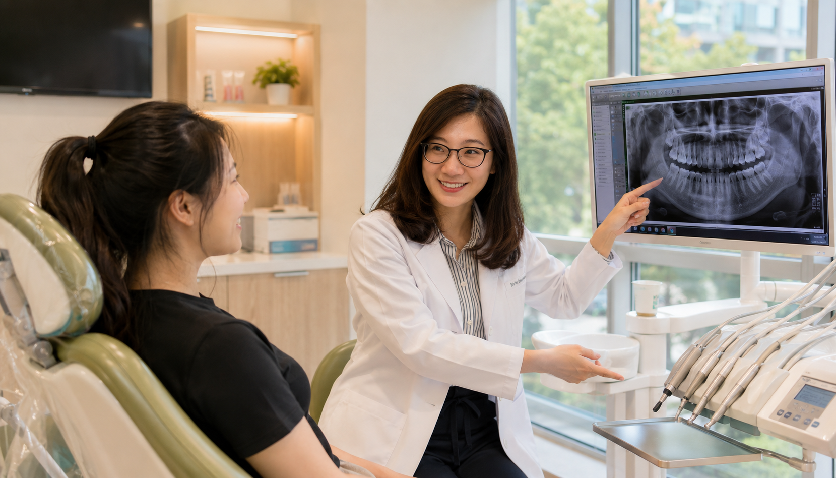 Patient consultation at ZS Dental Care